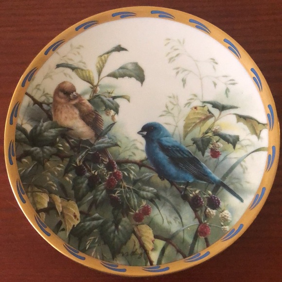 Collectible Plate with Birds - Picture 1 of 3